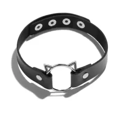 Choker Efecto Cuero Gato  Oooh!