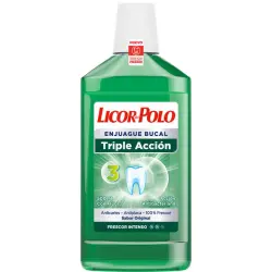 Licor Del Polo Enjuague Bucal Triple Acción 500 ml