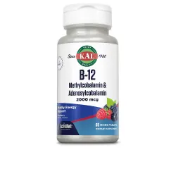 B12 Methylcobalamin & Adenosylcobalamin 2000 mg comprimidos 60 u