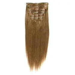 Fashiongirl - Extensiones Con Clip Fashiongirl #60 Rubio Platino - 65 Cm Extensiones de cabello 1 pieces unisex