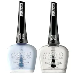 Kit Gel Evolution Efecto Gel Base Y Brillo Masglo
