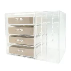 UNIQ - Organizador Acrílico Con 4 Cajones Y 2 Porta Aretes 1 pieces unisex