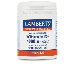 Vitamina D3 4000 Ui (100µg) 120 cápsulas