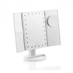 InnovaGoods - Espejo LED de aumento 4 en 1