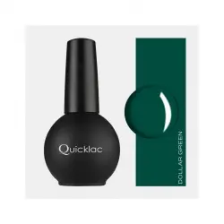 Mia Make Up - Quicklac Semipermanente Lacas de uñas 15 ml DOLLAR GREEN