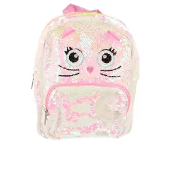 Mochila Lentejuelas gatito 1 pz