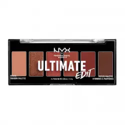NYX Professional Makeup - Paleta De Sombras Mini Ultimate Edit Tono Warm Neutrals