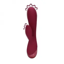 ¡42% DTO! Loveline by Shots Vibrador Conejo Silicona Suave Dark Cherry 162 gr