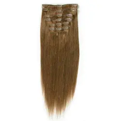 Fashiongirl - Extensiones Con Clip Fashiongirl #60 Rubio Platino - 65 Cm Extensiones de cabello 1 pieces Marrón unisex