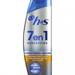 H&S - Champú Anticaspa Prevención Caída 7 En 1 Eficaz