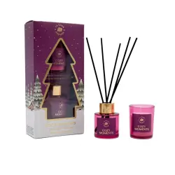 La Casa de los Aromas - *Navidad* - Set mikado + vela - Cozy Moments