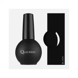 Mia Make Up - Quicklac Semipermanente Lacas de uñas 15 ml BLACK