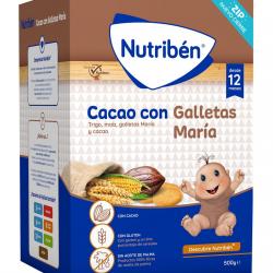 Nutribén® - Papilla Instantánea De Cacao Con Galleta María Nutribén 500 gramos