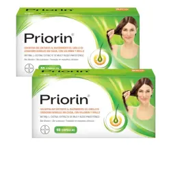 Priorin cápsulas pack 2 x 60 120 u
