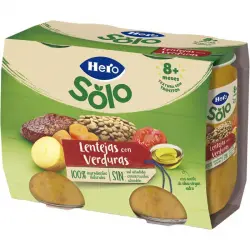 Solo Tarrito Lentejas con Verduras +8 Meses 380 gr