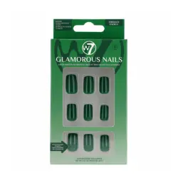 W7 Cosmetics - Uñas postizas Glamorous Nails - Emerald Energy