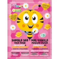 Mascarilla Facial de Tela Bumble Bee Camomila y Miel