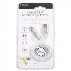 Cable USB 2en1 Micro USB