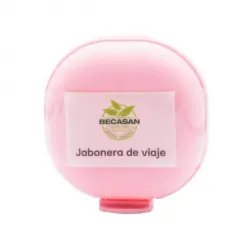 Jabonera de Viaje Rosa  Becasan Nature