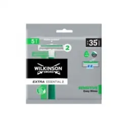 Wilkinson - Wilkinson Sword Extra Essential 2 Sensitive 5 Maquinillas de afeitado y depilación 10 g unisex