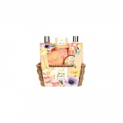 Bon Matin Set de Baño Cesta de Mimbre 250 ml