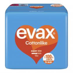 EVAX - 10 Compresas Con Alas Super Plus Cottonlike