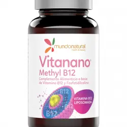 Mundo Natural - 30 cápsulas Vitanano Methyl B12 liposomado Mundo Natural.