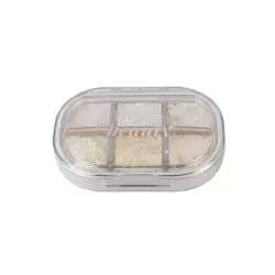 Paleta 6 Glitter Blanco Bio White