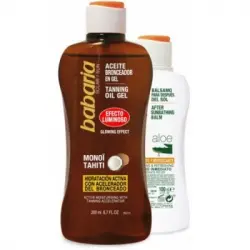 Babaria Pack Babaria Aceite Solar Gel Luminoso y After Sun, 300 ml