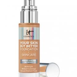 IT Cosmetics - Base De Maquillaje Cobertura Media Your Skin But Better Foundation + Skincare