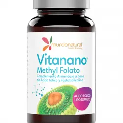 Mundo Natural - 30 cápsulas Vitanano Methyl folato liposomado Mundo Natural.