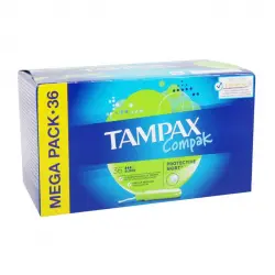 Tampax - Tampones super Compak - 36 unidades