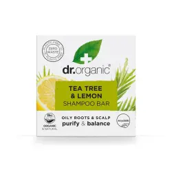 Dr. Organic - Tea Tree And Lemon Solid Champús 75 g unisex