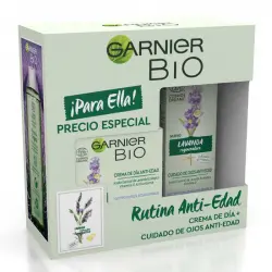 Garnier BIO - Set crema de día + cuidado de ojos Rutina Antiedad
