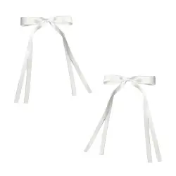 Soho - Pasadores Para El Pelo Con Lazo Isa Pinzas y horquillas 2 pieces Blanco unisex