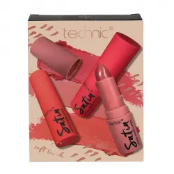 Technic Cosmetics - Set de barras de labios Satin