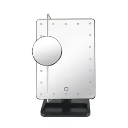 UNIQ - Espejo De Aumento Hollywood Classic Con Luz LED Y Aumento Espejos 1 pieces Negro