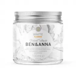 Ben & Anna - Pasta de dientes natural en crema con flúor - White