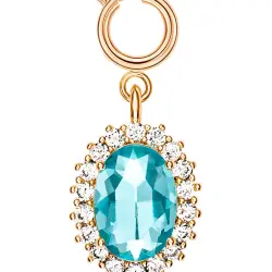 Charm Gold Celestial Blue para 1969 Makeup Clutch Rabanne