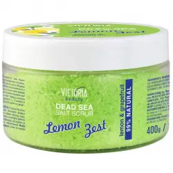 Exfoliante Facial y Corporal de Sal y Cáscara de Limón 400 gr