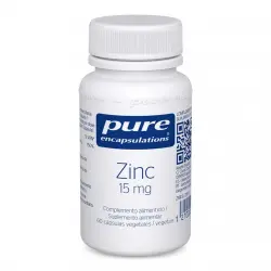 Pure Encapsulations - 60 Cápsulas Zinc 15mg Pure Encapsulations.