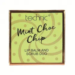 Technic Cosmetics - Dúo de bálsamo y exfoliante de labios - Mint Choc Chip