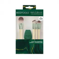 Ecotools - Set de brochas y esponja Dash of Glow - Edición Limitada