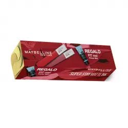 Maybelline - Set de labiales líquidos SuperStay Matte Ink + Mini primer FIT me!
