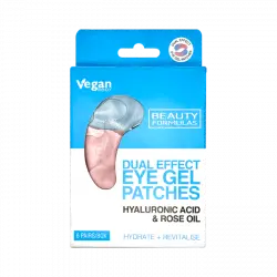 Parches de Gel para Ojos Doble Efecto con Ácido Hialurónico y Aceite de Rosa