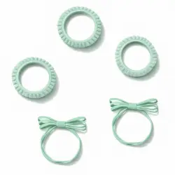 ¡25% DTO! Set Gomas de Volantes y Lazos