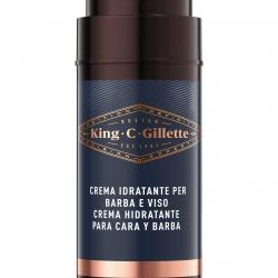 Gillette - Crema Hidratante Para Cara Y Barba King