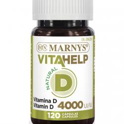 Marnys - 120 Cápsulas Vitahelp Vitamina D 4000 UI