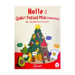 Quret - Set de mascarillas Hello Friends Christmas