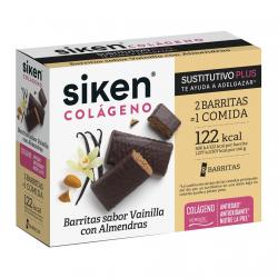 Siken® - 8 Barritas Siken Sustitutivo Plus Colageno Vainilla Siken